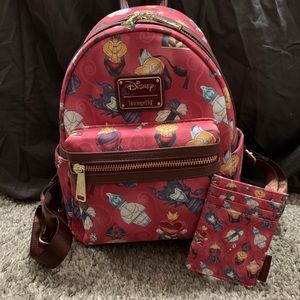 Used once Loungefly Villians w/wallet